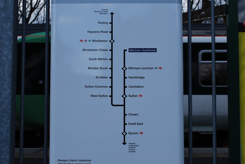 Mitcham Eastfields Destinations Towards Epsom