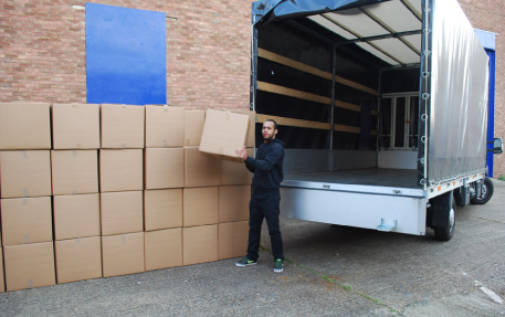 A removalist is performing a removal job